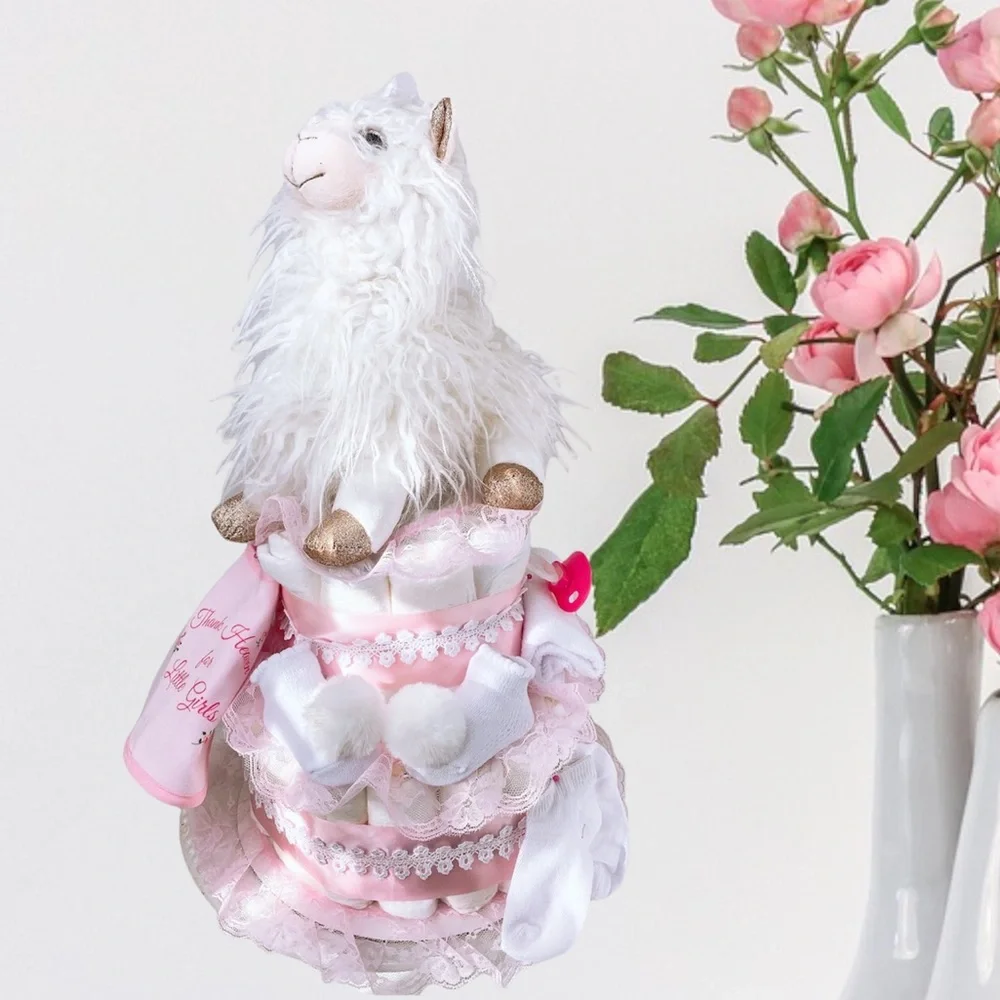 Llama Diaper Cake